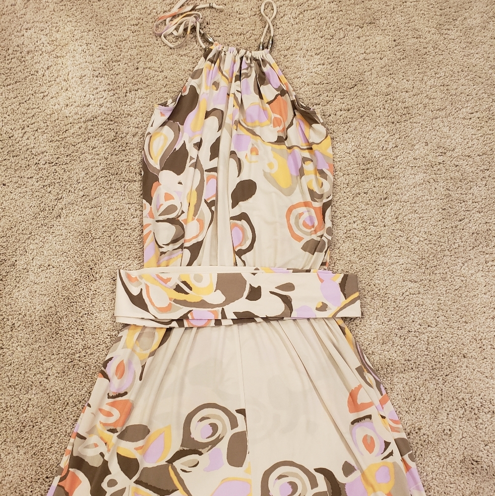 Sinequanon EUC cream floral summer dress small - Picture 5 of 10
